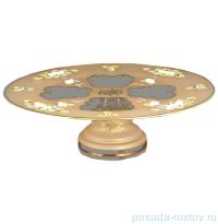Тортница 30 см н/н матово-золотая &quot;Лепка&quot; U-R / 096634