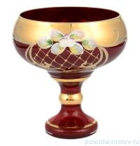 Ваза для конфет 13 см н/н &quot;Лепка красная /9823&quot; S-A / 096742