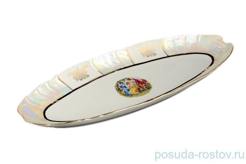Блюдо 65 см для рыбы "Бернадотт /Мадонна перламутр" Е-М / 096793