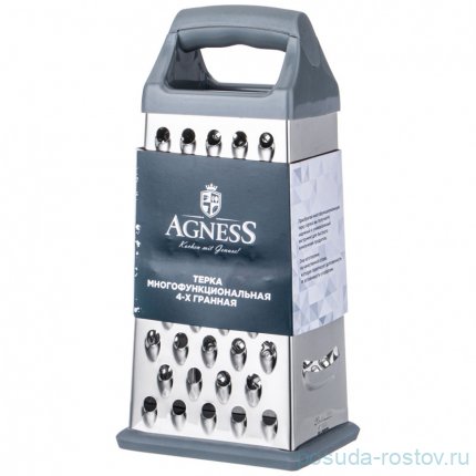 Терка 4-х гранная 11 х 8,5 х 23,8 см agness / 338262
