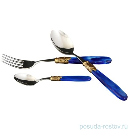 Столовые приборы 36 предметов на 12 персон &quot;Ischia Antique Gold /Blue Steel&quot; / 118466