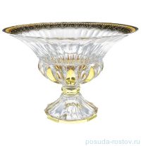 Ваза для фруктов 35 см н/н &quot;Адажио /Империя /Черная с золотом&quot; / 127705