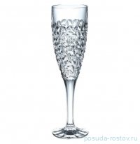 Бокалы для шампанского 180 мл 6 шт &quot;NICOLETTE /Без декора&quot; хрусталь Йиглава / 150799