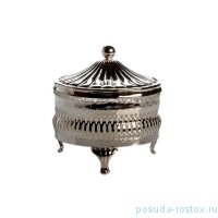 Шкатулка 11,5 см на ножках круглая с крышкой &quot;Queen Anne&quot; / 152053