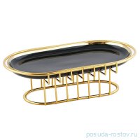 Блюдо 25 см овальное на подставке  / 335230