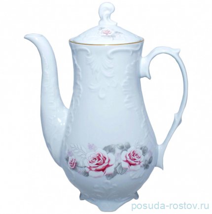 Кофейник 1,2 л &quot;Рококо /577 /Серая роза /золото&quot; / 149058