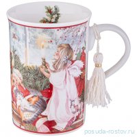 Кружка lefard christmas 320 мл пуансеттия / 355086
