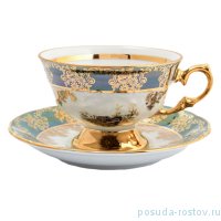 Блюдце 15 см &quot;Корона /Охота зелёная&quot; / 251855
