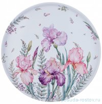 Поднос 33 х 2,1 см сервировочный &quot;Ирисы&quot; / 310734