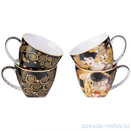 Набор чайных пар 250 мл 4 шт &quot;Art collection (Г. Климт)&quot; / 350112