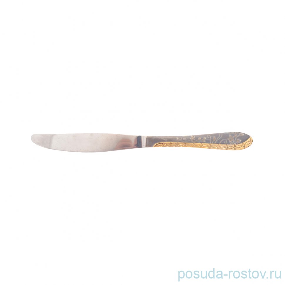 Столовые приборы 6 предметов Столовые ножи "Цветы /Q-9 /Золото" / 285978
