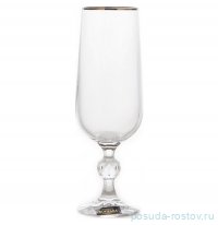 Бокалы для шампанского 180 мл 6 шт &quot;Клаудия /Отводка платина&quot; / 094204