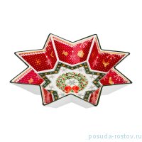 Салатник 26 х 5 см Звезда &quot;Christmas Collection /Венок&quot; / 192435