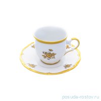 Набор кофейных пар 110 мл 6 шт мокко &quot;Корона /Золотая роза&quot; / 226894
