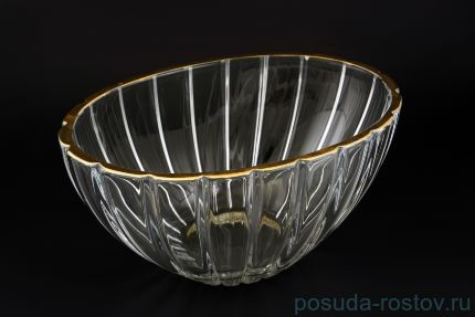 Ваза для фруктов 30 см &quot;Oвал /Золотой кант&quot; / 098414