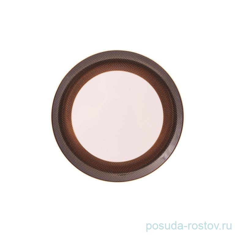 Блюдо 31 см круглое "Deluxe shape /Rio black gold" / 340668