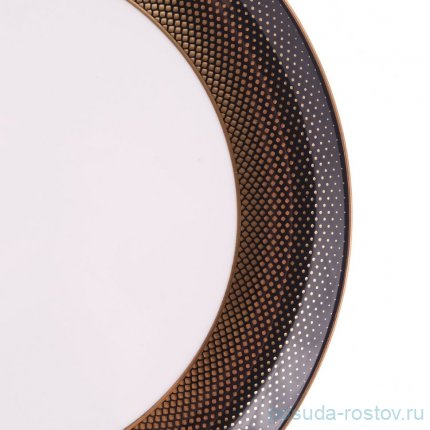 Блюдо 31 см круглое &quot;Deluxe shape /Rio black gold&quot; / 340668