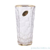 Стаканы для воды 375 мл 6 шт &quot;Мраморные шарики /Золотая отводка&quot; / 200296