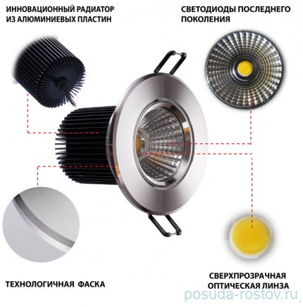 Светильник встраиваемый MW-Light &quot;Круз&quot; / 348340