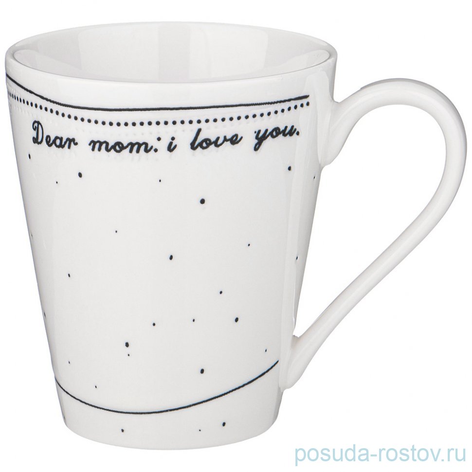 Кружка 390 мл "Home atmosphere /Dear mom: i love you" (4шт.) / 331872