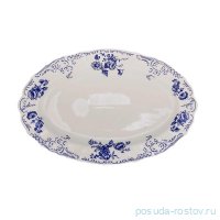 Блюдо 39 см овальное &quot;Бернадотт /Синие розы&quot; / 023769