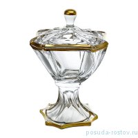 Ваза для фруктов 25 см н/н с крышкой &quot;Нептун /Блестящая 1&quot; / 104833