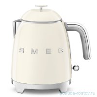 Чайник электрический 800 мл мини 1400 Вт кремовый &quot;Smeg&quot;  / 251738