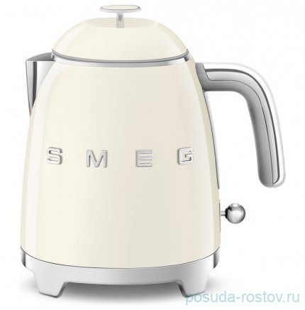 Чайник электрический 800 мл мини 1400 Вт кремовый &quot;Smeg&quot;  / 251738