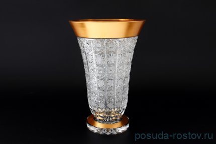 Ваза для цветов 35 см н/н &quot;Фелиция /Хрусталь матовое золото&quot; / 118550
