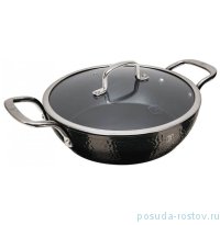 Сотейник 24 х 6,5 см со стеклянной крышкой 2,3 л &quot;Shine Basalt Collection&quot; / 280688