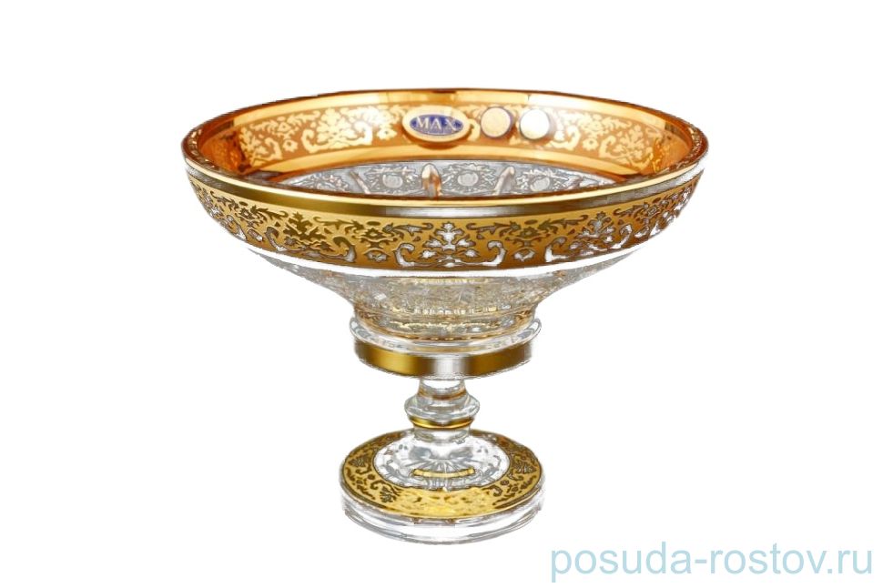 Конфетница 20 см н/н "Max Crystal /Золото" / 122529