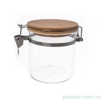 Банка для сыпучих продуктов 14 х 10,5 х 11 см с бамбуковой крышкой &quot;Royal Classics&quot; / 214625