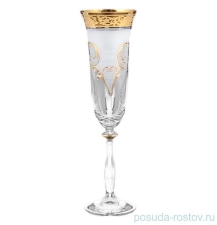 Бокалы для шампанского 190 мл 6 шт &quot;Анжела /Tulp золото&quot; R-G / 097320