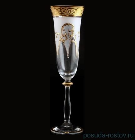 Бокалы для шампанского 190 мл 6 шт &quot;Анжела /Tulp золото&quot; R-G / 097320