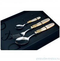 Столовые приборы 36 предметов на 12 персон &quot;France Gold Steel /Champagne Pearl&quot; / 118792