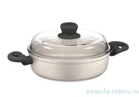 Сотейник 28 см с крышкой антипригарное покрытие &quot;MARMIA&quot; / 164294