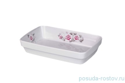 Лоток для запекания 17 х 11 см прямоугольный &quot;Рита /Серая роза&quot; / 196866