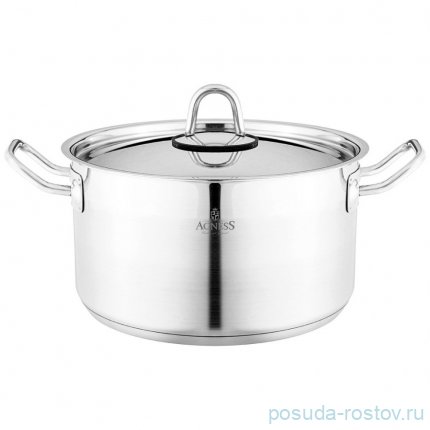 Кастрюля 22 x 12 см с крышкой 4,2 л agness / 339529