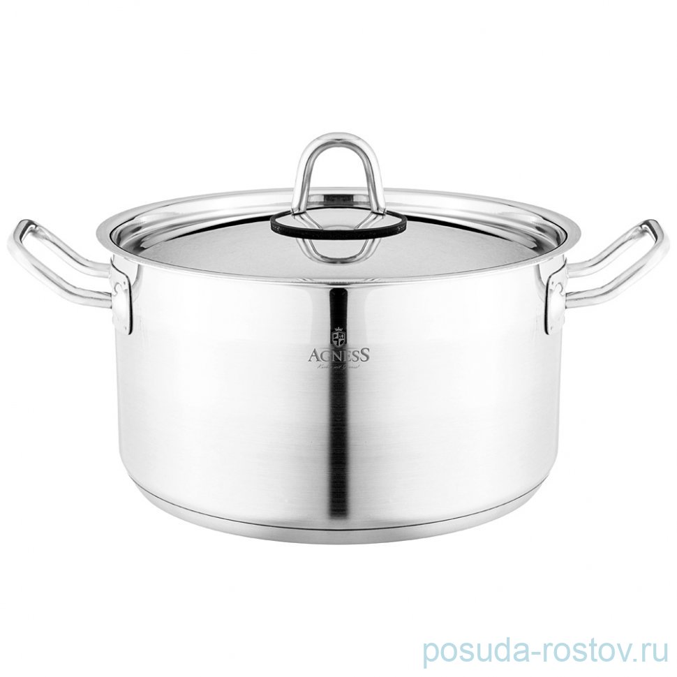 Кастрюля 22 x 12 см с крышкой 4,2 л agness / 339529