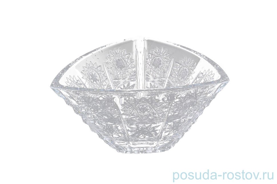 Ваза для конфет 18 см "Триангл /Резной /57001" / 087293