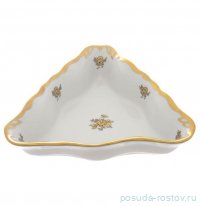 Салатник 19 см треугольный &quot;Корона /Аристократ /Золотая роза&quot; / 286699