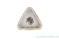 Салатник 19 см 1 шт треугольный &quot;Хаппа /Золотая роза /Бежевая&quot; / 203920