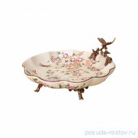 Блюдо декоративное 31 x 31 x 15 см круглое н/н  / 342678