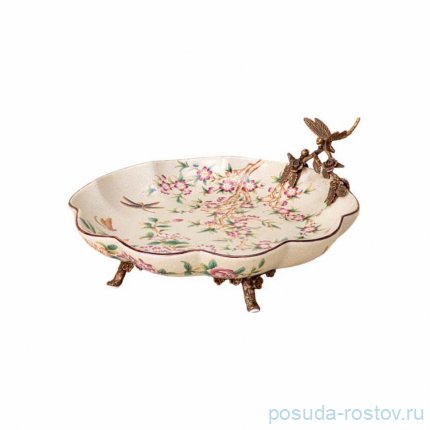Блюдо декоративное 31 x 31 x 15 см круглое н/н  / 342678