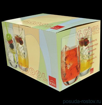 Стаканы для виски 460 мл 6 шт &quot;Cool /Розовый в горошек&quot; / 044071