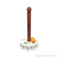 Подставка для бумажных полотенец 31 см &quot;Artigianato ceramico /Апельсин и роза&quot; / 228439