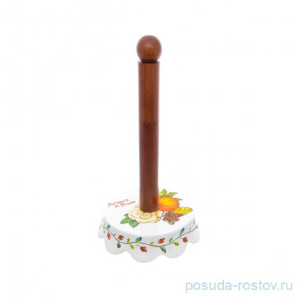 Подставка для бумажных полотенец 31 см &quot;Artigianato ceramico /Апельсин и роза&quot; / 228439