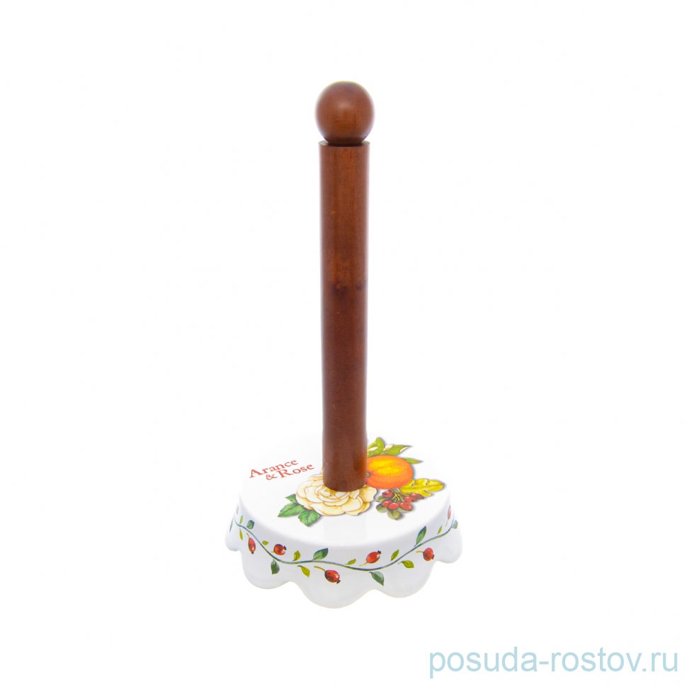Подставка для бумажных полотенец 31 см "Artigianato ceramico /Апельсин и роза" / 228439