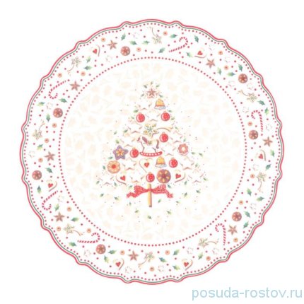 Блюдо 30 см круглое &quot;Christmas world /Multi&quot; / 273716