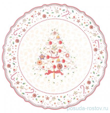 Блюдо 30 см круглое &quot;Christmas world /Multi&quot; / 273716